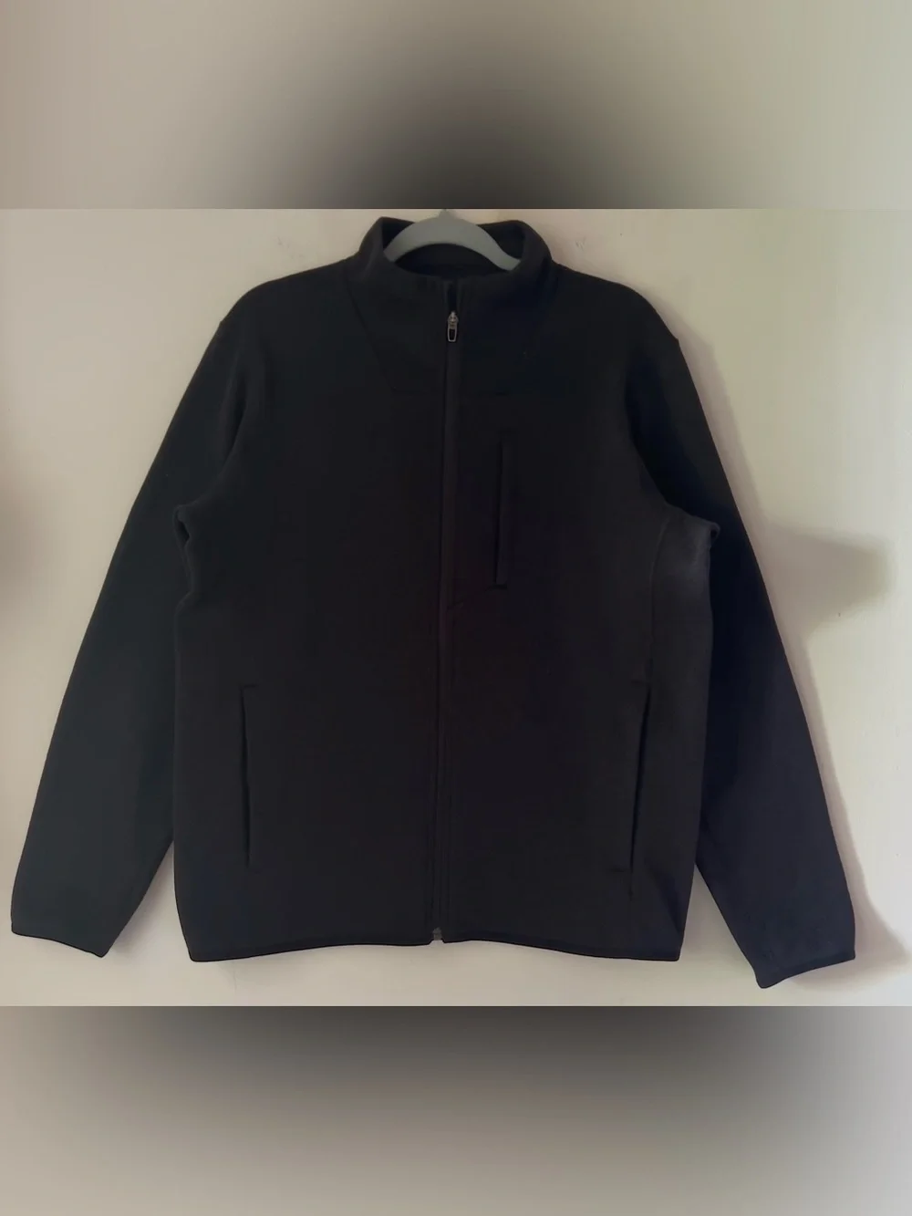 Lululemon Men’s Sojourn Fleece-Lined Knit Jacket Black Size Medium LM3EW9S